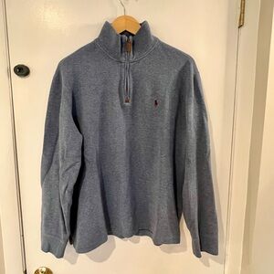 Polo by Ralph Lauren Men's Blue Zip-Up Sweater